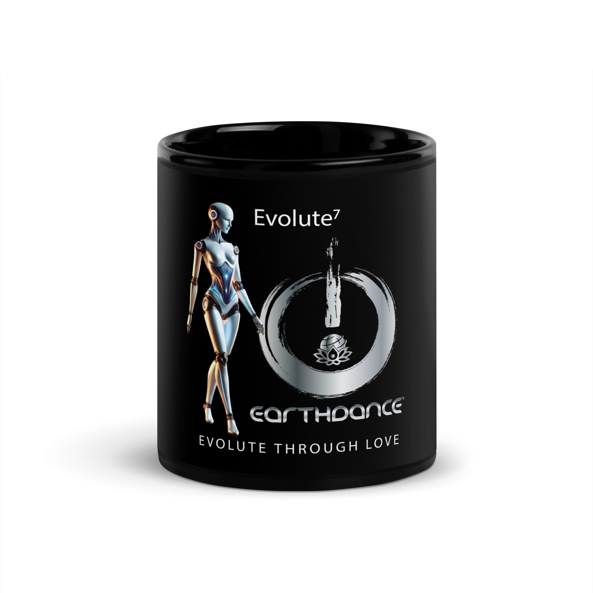 Evolute⁷ Black Glossy Mug
