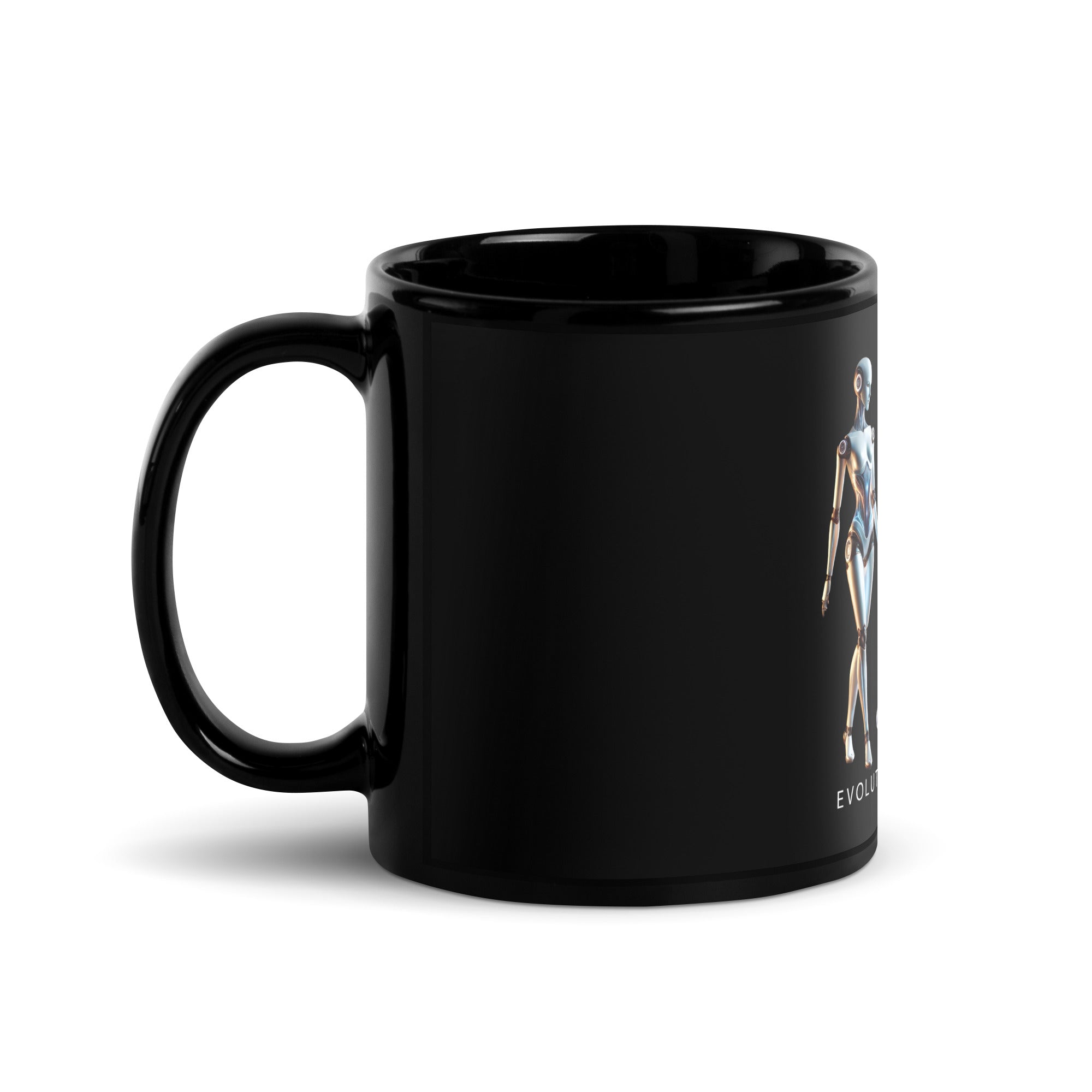 Evolute⁷ Black Glossy Mug