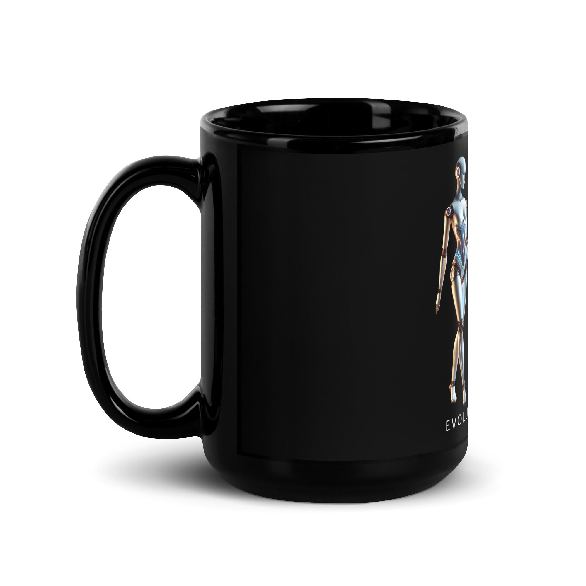 Evolute⁷ Black Glossy Mug