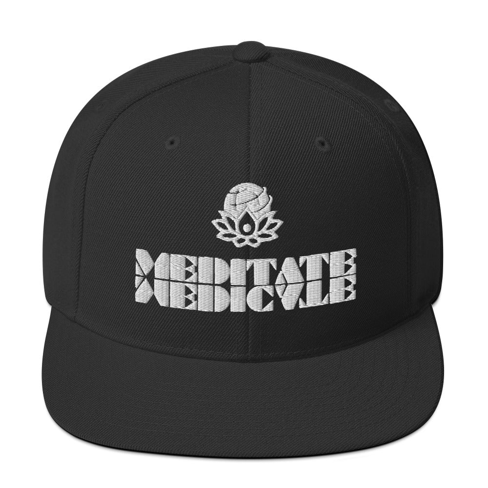 Meditate Medicate Snapback Hat