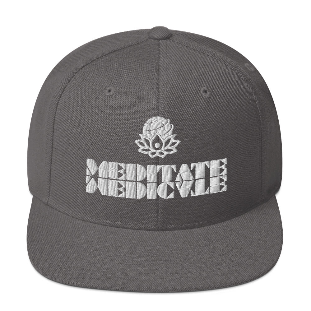 Meditate Medicate Snapback Hat
