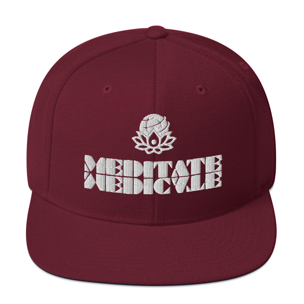 Meditate Medicate Snapback Hat