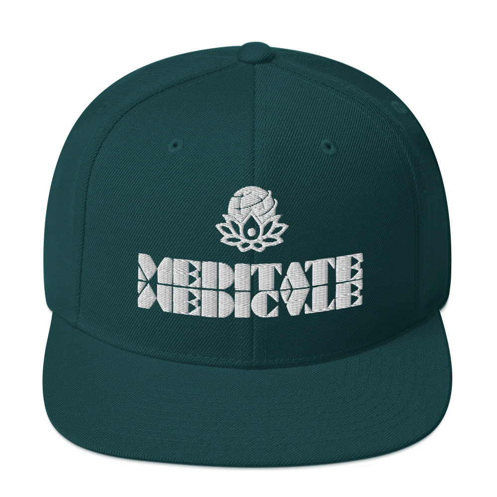 Meditate Medicate Snapback Hat