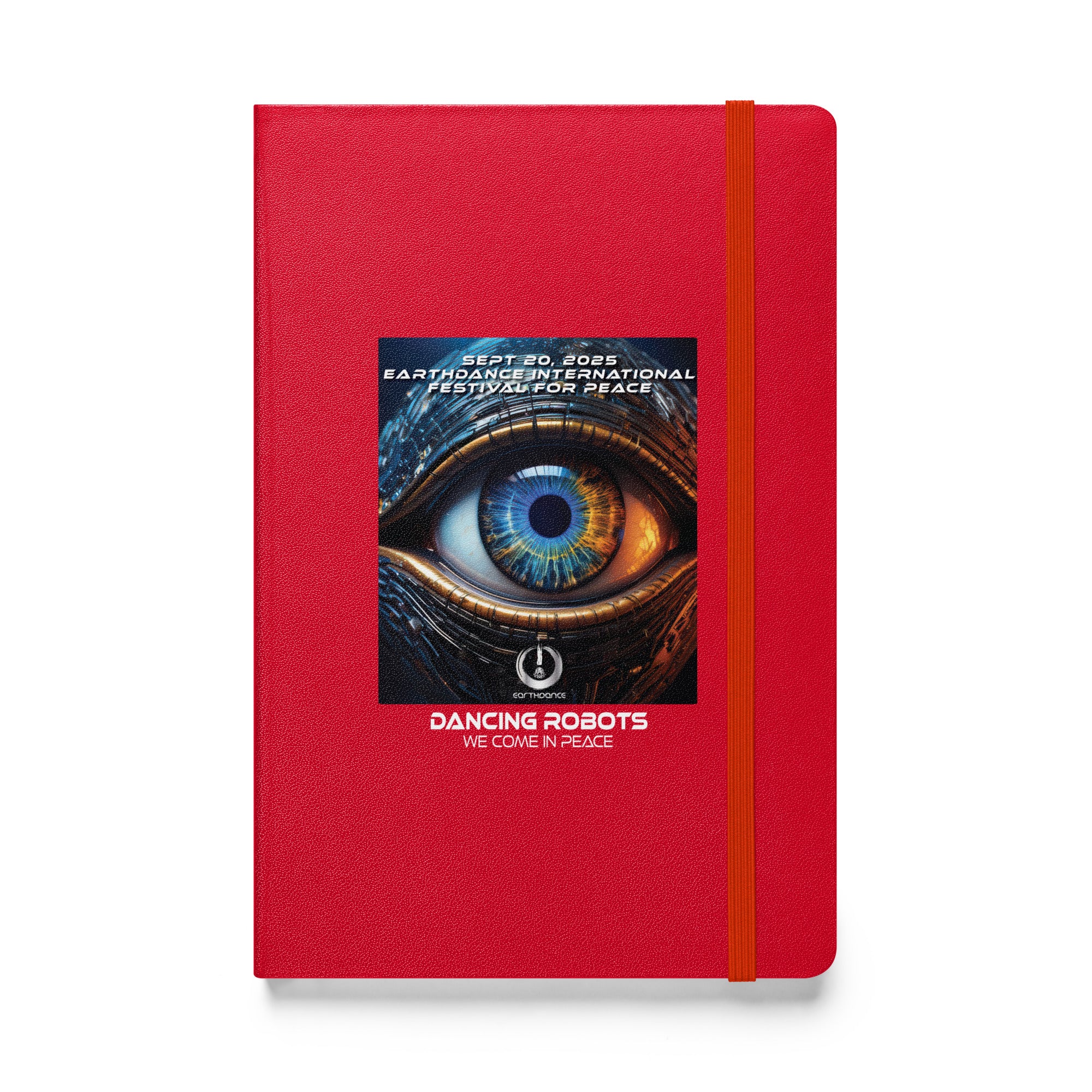 Dancing Robots Robot Eye Hardcover Bound Notebook