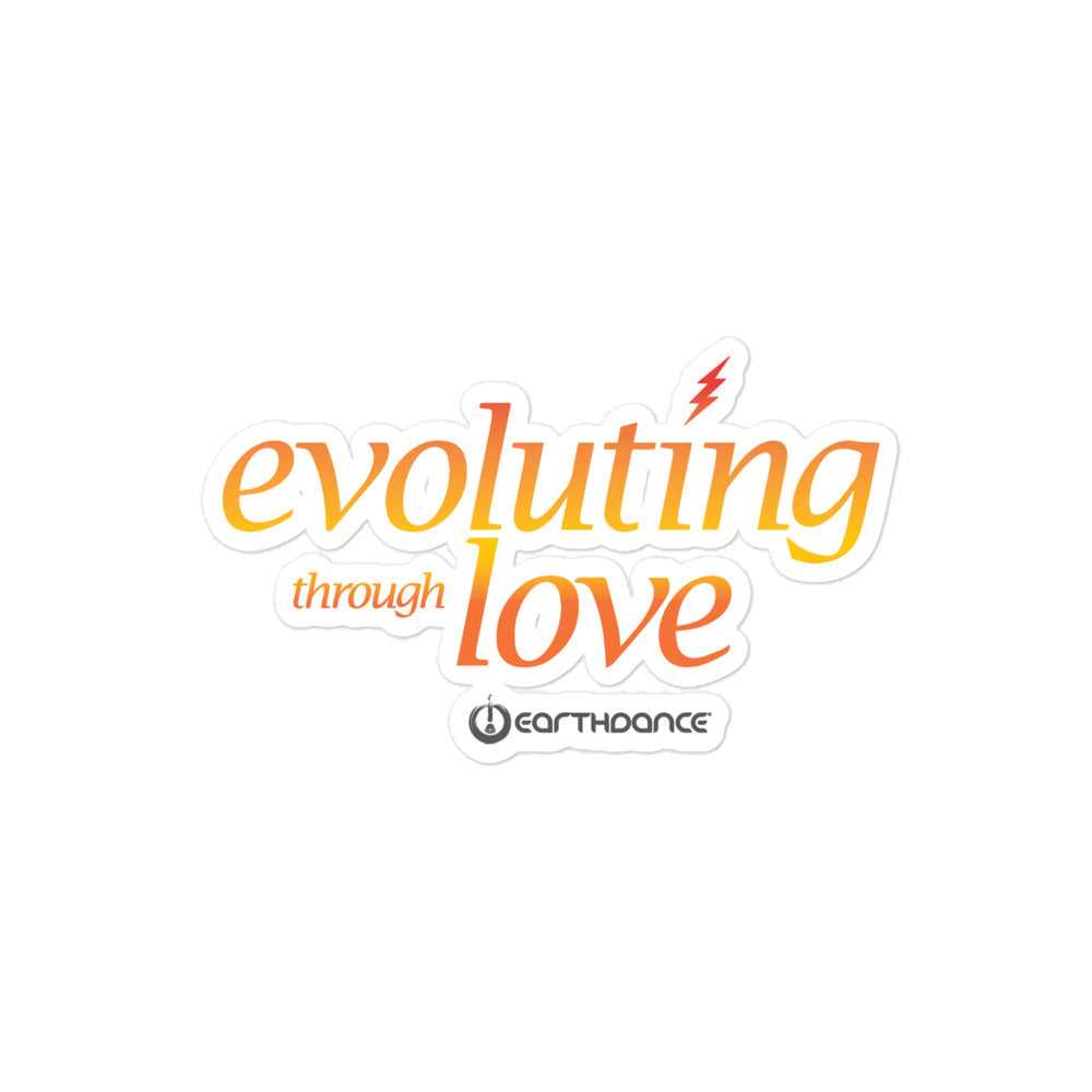 Evoluting Through Love Sticker