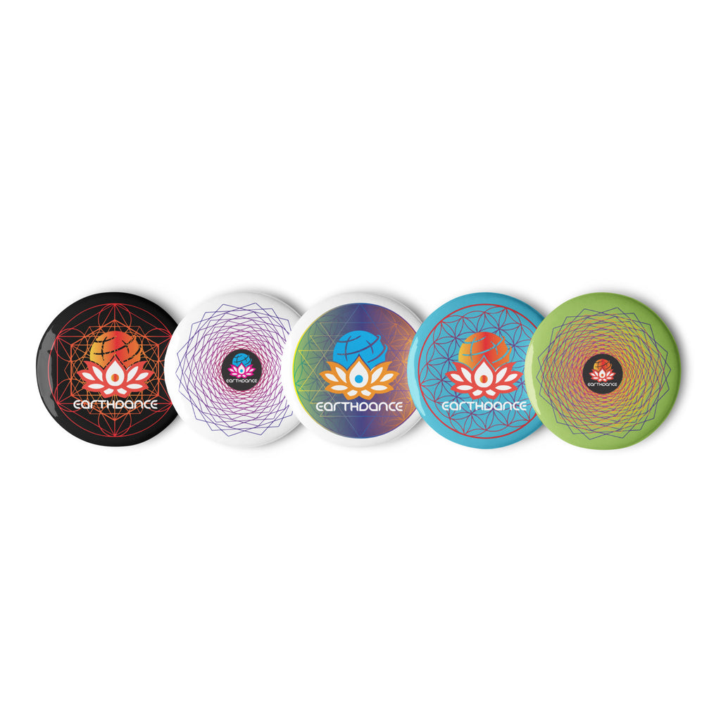 Set of Mandala Pin Buttons