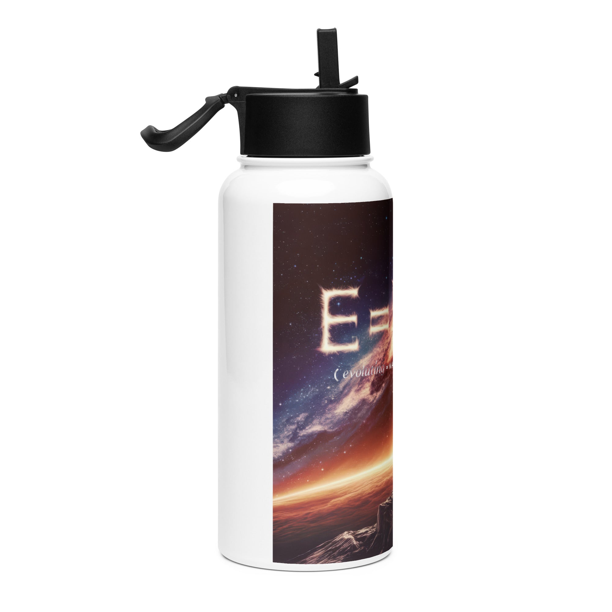 E = MC² Stainless Steel Water Bottle