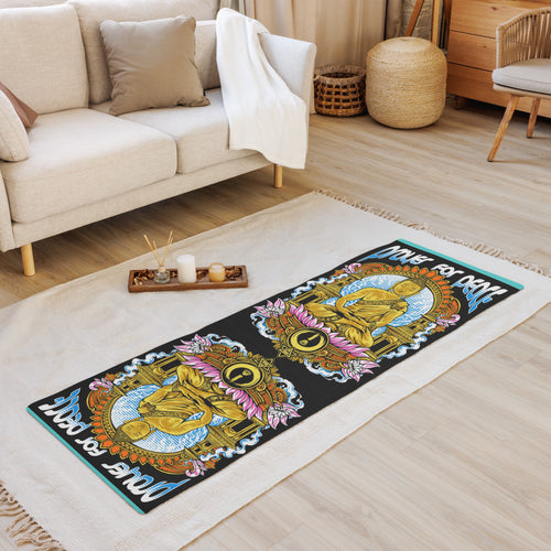 Yoga Mat, Prayer for Peace – Microsuede