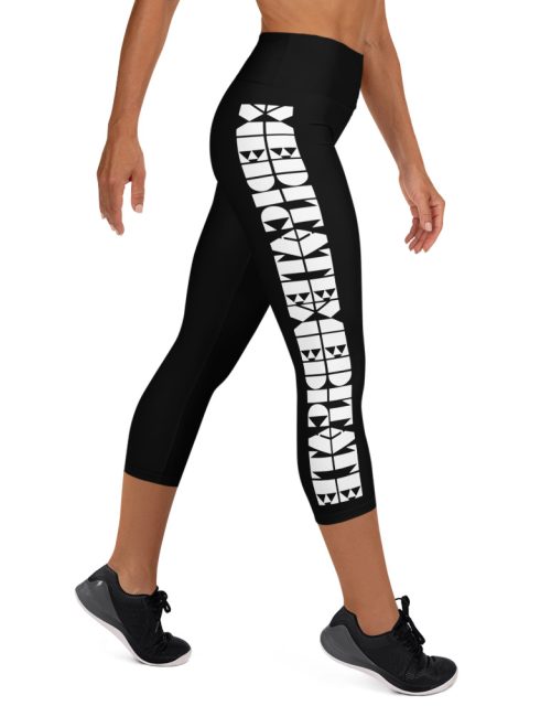 Meditate Medicate Yoga Capri Leggings